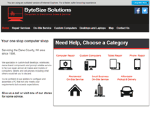 Tablet Screenshot of bytesize-solutions.com